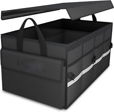 Collapsible Car Trunk Organizer With Lid - Black L2.73 Z33