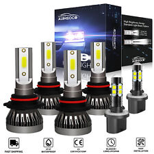 Led Headlight Fog Light Bulbs Kit For Chevy Silverado 1500 2500 1999-2002 6000k