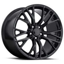 1819 C7 Z06 Style Gloss Black Wheels Rims For C6 Corvette Base 18x8.5 19x10