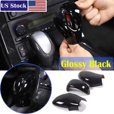 Glossy Piano Black Car Gear Shift Knob Cover Head Trim For Corvette C6 05-13 Us