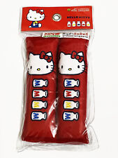 Hello Kitty Sanrio Car Accessory 2 Pieces Seat Belt Covers Shoulder Pads Milk