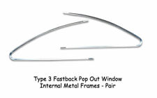 Vw Type 3 Fastback Internal Pop Out Window Metal Frames Pair