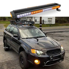 For Subaru Outback Forester 54led Strobe Light Bar Amber White Rooftop Emergency