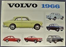 1966 Volvo Brochure Sheet 122s Sedan Wagon 1800s Coupe Excellent Original 66