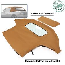 New Heated Glass Window Soft Top For Mazda Miata 1990-2005 Convertible Tan