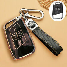 4 Buttons Tpu Car Smart Key Fob Case Cover Holder For Vw Atlas Jetta Taos Passat