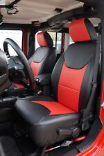 For 2013-2017 Jeep Wrangler Jk 4doors Iggee Custom Fit Seat Covers Blackred