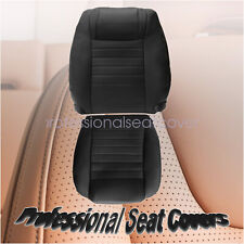 For Ford Mustang Gt 2005 2006-2009 Driver Leather Seat Cover Black Perforated