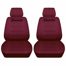 Customized Truck Seat Covers 2019 Chevy Silverado Burgundy With Gt