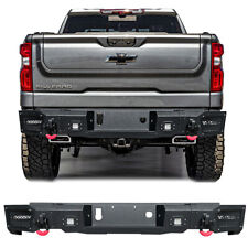 Vijay For 2019-2023 Chevy Silverado 1500 Rear Bumper With Led Lights D-rings
