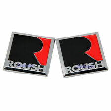 2x 3d Square R Roush Emblem Side Fender Body Badge Sticker For Mustang Shelby