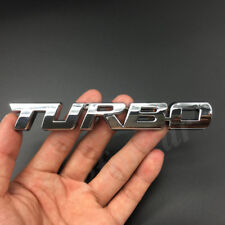 Chrome Metal Turbo T Emblem Car Auto Rear Trunk Tailgate Decal Sticker Badge