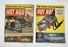 Hot Rod Everybodys Automobile Magazine Lot Of 2 - Vintage 1958 March November