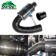 3 Inch Air Filter Box Carbon Fiber Cold Feed Induction Air Intake Kit Universal