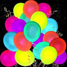 110 Pack Uv Neon Balloons Glow Balloons Neon Party Decorations Glow In The Dark