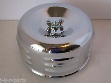 Chrome 4 58 Louvered Air Cleaner 1 Or 2 Bbl Fits Chevy Ford Hot Rod 2339