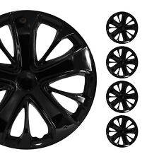 4x 15 Wheel Covers Hubcaps For Vw Jetta Black