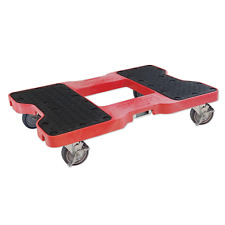 1500 Lb Dolly Red Usa With Steel Frame 4 Inch Casters And Optional E-strap A