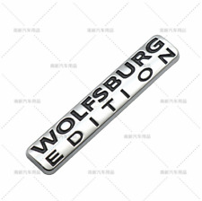 Metal Chrome Wolfsburg Edition Car Trunk Rear Fender Emblem Badge Decals Sticker