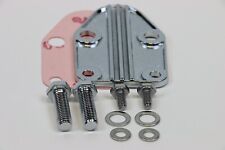Sbc Chrome Finned Fuel Pump Block Off Plate Gasket Bolts Sb Chevy 305 350 383
