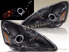 Fit For 03-07 Honda Accord 2d4d Hybrid Halo Led Projector Headlights R8-style