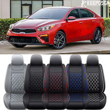 For Kia Forte Optima Car Seat Cover Full Set Front Rear Cushion Pu Leather