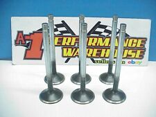 6 Stainless Steel 1132 Exhaust Valves 4.940 Long 1.600 Head Flat Groove Sbc