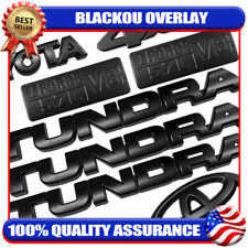 Front Grille Door Side Blackout Emblem Overlay Kit For Tundra 2007-2013 V8 4x4