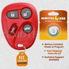 Keyless Entry Remote For 2001 2002 2003 2004 Chevrolet Corvette Car Key Fob Red