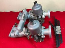 Rebuilt Triumph Spitfire Twin Su Carburetors Manifold Trumpets Linkage Racing