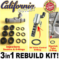 Toyota 1jz Vvti Jzx100 110 Fuel Injector Rebuild Kit Viton O-ring Seal Insulator