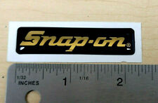 New Snap-on Logo Tool Box Cart 3d Roll Cab Gold Badge Emblem Decal Original