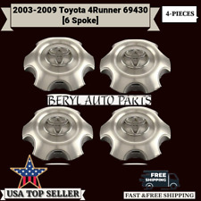 2003-2009 Toyota 4runner 69430 17x7.5 6 Spoke Aluminum Wheel Center Caps Set