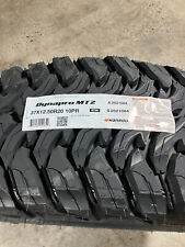 2 New Lt 37 12.50 20 Lre 10 Ply Hankook Dynapro Mt2 Mud Tires