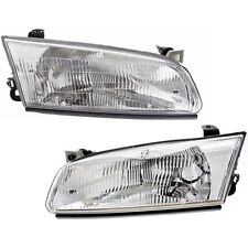 Headlight Set For 97-99 Toyota Camry Driver And Passenger Side W Bulb
