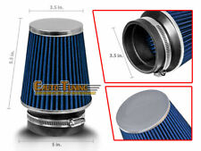 Blue 3.5 Inlet Cold Air Intake Cone Dry Type Narrow Filter For Subaruscion