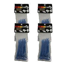 100 - Mr Gasket 4 Nylon Plastic Zip Tie Wraps Tie-wraps Straps Reusable - Blue