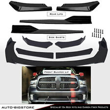 Glossy Black Front Bumper Lip Splitter Lower Spoiler Body Kit For Dodge Ram 1500