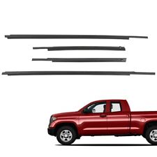 Fits For Toyota Tundra 2007-2018 4x Replacement Door Belt Molding Weatherstrip