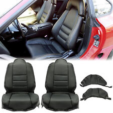 Full Front Seat Covers Set Replacement Black For Toyota Supra Mk4 Mkiv 1993-1996