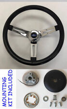 13 12 Bronco F100 F150 F250 F350 Grant Black Chrome Spokes Steering Wheel