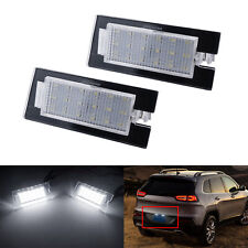 2x For 2014-2018 Jeep Cherokee Canbus Led License Plate Lights Lamp Xenon White