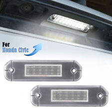For 1993-1997 Honda Civic Del Sol Trunk Full Led License Plate Lights Lamp White