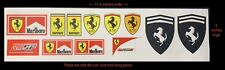 Ferrari Logo Shield Decal Stickers - Vinyl 11.5 By 3 Inches. One Piece. Not Cut