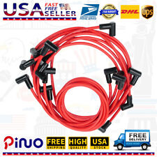 8pcs Spark Plug Wires Red 8.5mm Ceramic Boot For Chevrolet Gmc Accel 4050