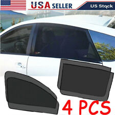 4x Magnetic Car Side Front Rear Window Sun Shade Cover Mesh Shield Uv Protection