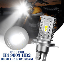 H4 9003 Hb2 Led Bulb Hilo Beam 6500k White High Power Motorcycle Headlight Bulb