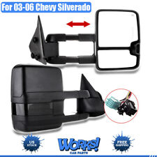 For 03-06 Chevy Silverado Tow Mirrors Power Heated Led Smoke Clearance Signal