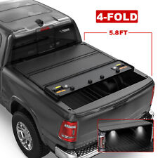 4-fold 5.8ft Bed Hard Tonneau Cover For 2007-13 Chevy Silverado Gmc Sierra 1500