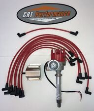 Small Block Chevy Red Small Hei Distributor 60k Coil Wires Over Valve Cover